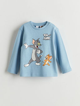 Tom & Jerry Bask?l? Erkek Bebek Pijama Tak?m?
