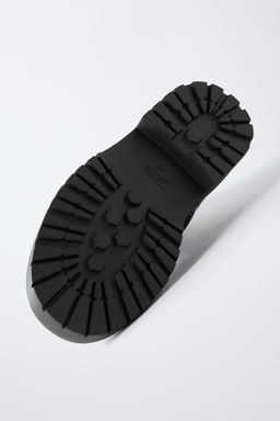 BOTA DOBLE HEBILLA PIEL / Negro - Zara фото 7
