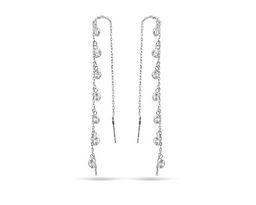 Серьги из серебра куб.циркон., ТЦС-45