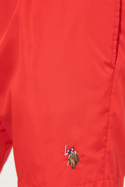 Мужские плавки U.S. Polo Assn красные  фото 5