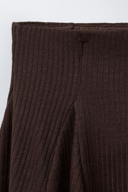 RUFFLED RIBBED BERMUDA SKORT - Zara фото 3