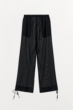 TROUSERS WITH TIES AT THE HEMS - Zara фото 4