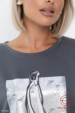 Женская блузка с принтом - Bruno фото 6