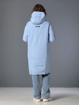 25301 Пальто дем. двустороннее т.синий/голубой - Dizzyway фото 7