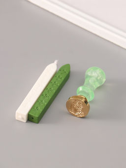 Подарочный набор для сургучной печати «Растение», печать, ручка, сургуч, 12.5×10×3.6 см