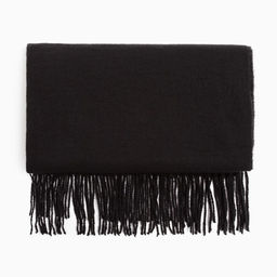Палантин женский MINAKU однотонный цв. черный, размер 68*180 см