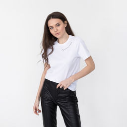 Футболка женская KAFTAN «С ума не сойди», белая, размер 40-42