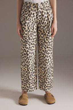 Cok Renkli Animal Leopar Desenli Normal Bel Baggy Jeans TWOSS25JE00246 - Trendyolmilla фото 3