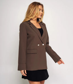 Пиджак #КТ8151 (1), тёмно-коричневый - Dommod фото 2
