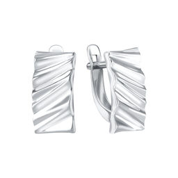 Серьги из серебра без вставки, Л-27626