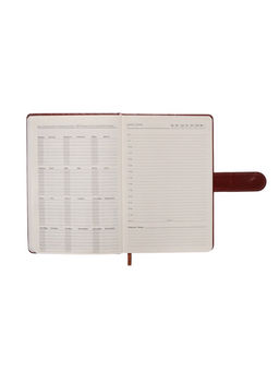 Ежедневник недатированный А5, 112 листов, в линейку, с ручкой, подарочная коробка, коричневый - Simaland фото 12