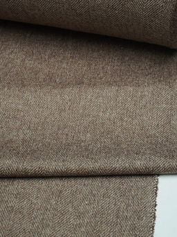Шерсть костюмная Твид Елочка цв.бежево-коричневый, ш.1.5м, шерсть-50%, п/э-50%, 280гр/м.кв - Купава фото 16