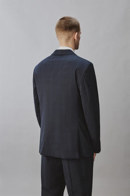 BLAZER REGULAR FIT TRAJE CUADROS / Marino oscuro - Zara фото 3