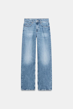 TRF WIDE-LEG HIGH-WAIST JEANS - Zara фото 6