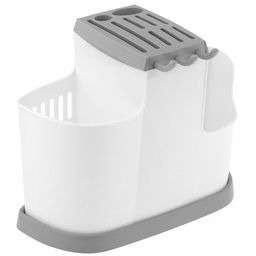 Подставка для столовых приборов пластмассовая 19х25х14,5см, смоки (Россия)