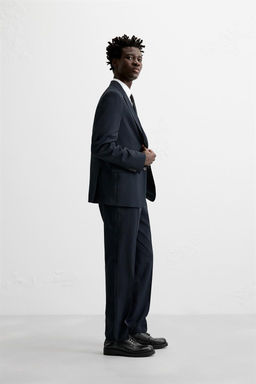 PINSTRIPE SUIT TROUSERS - Zara фото 4