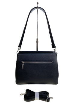 Женская сумка из искусственной кожи, цвет черный - Greta фото 2