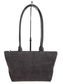 Женская сумка из искусственной замши, цвет серый - Greta фото 2