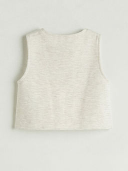 V Yaka Erkek Bebek Triko Yelek