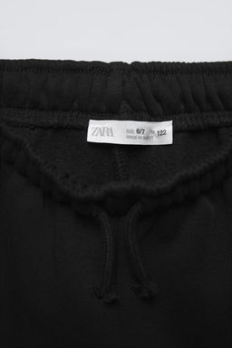 TEXT PRINT WIDE-LEG PLUSH TROUSERS - Zara фото 8