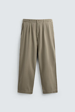 LOOSE-FITTING COTTON/LINEN TROUSERS - Zara фото 6