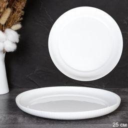 Цена за 1 шт. Тарелка 254 мм Вертикаль / FLSLQP100 (WHITE) /уп 36/ - ГалеонТрейд фото 4