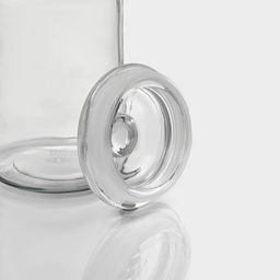 Банка для сыпучих Доляна «Стелла», 700 мл, 10×18 см, стекло, прозрачная