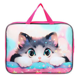 Папка для труда, А4, текстильная, 35×27×7 см «Котик корея»