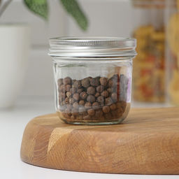Банка для сыпучих Доляна «Сильвер», 280 мл, 8.7×8.4 см, с металлической крышкой, стекло, прозрачная