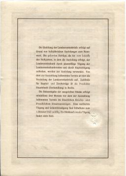 Облигация 4,5% 5000 марок 1940 года Германия