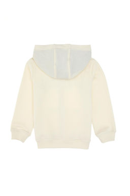 Erkek _ocuk Krem Fermuarl_ Kap__onlu Sweatshirt - U.s. polo assn фото 3