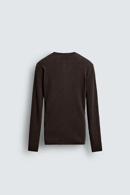 LIGHTWEIGHT HENLEY SWEATER - Zara фото 8