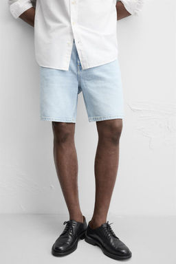 REGULAR FIT DENIM BERMUDA SHORTS - Zara фото 30