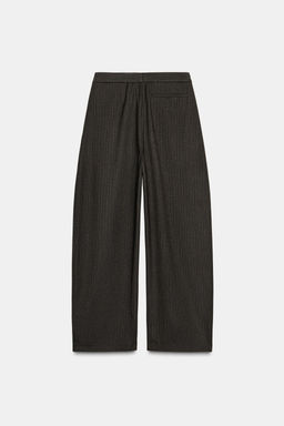 ZW COLLECTION HERRINGBONE BALLOON TROUSERS - Zara фото 8
