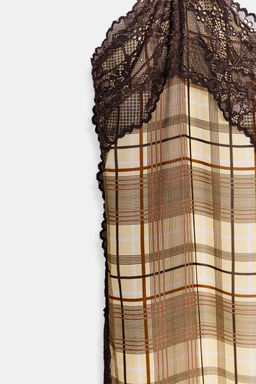 TOP LENCERO CUADROS / Multicolor - Zara фото 10