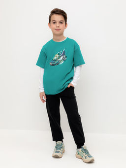 КР 400583-1/черный брюки для мал