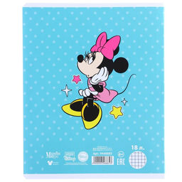 Цена за 10 шт. Тетрадь 12 листов, 5 видов МИКС, мелованная бумага, клетка, Минни Маус