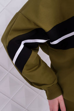 Арт. 2362 Костюм с брюками женский 50-58 (5 шт) Цвет:верх-зеленый кофе, низ-зеленый кофе - Калинка фото 5