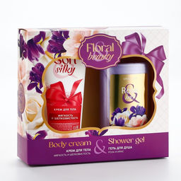 Подарочный набор косметики Rose iris, гель для душа 295 мл и крем для тела 200 мл, FLORAL & BEAUTY by URAL LAB  фото 13