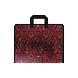 Цена за 4 шт. Папка на молнии пластиковая с ручками ErichKrause® Crimson Python, А4+ (в пакете по 4 шт.)
