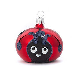 Елочная игрушка фигурка стеклянная Букашка h4,2см, ручная художественная роспись, подарочная упаковка (Россия) - Домашняя мода фото 2