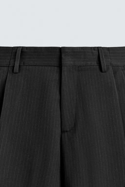 WIDE-LEG PLEATED TROUSERS - Zara фото 9