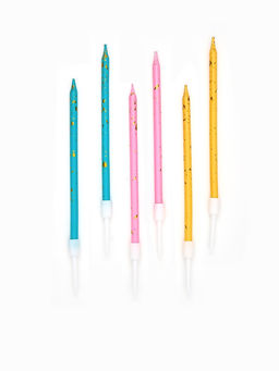 Цена за 2 шт. Набор свечей для торта «Яркие» 9,5 см