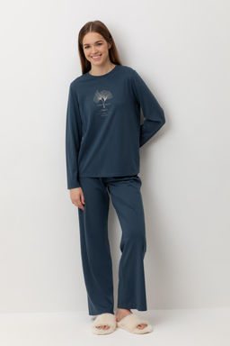 Е 20189/синий орион пижама жен