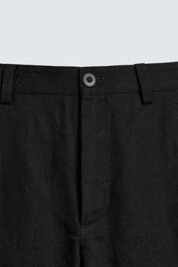 FLORAL EMBROIDERY TROUSERS - Zara фото 19