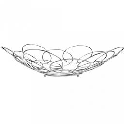 Корзина хромированная для фруктов "Круги" д31,5см h8см (Китай)