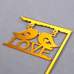 Топпер Любовь, цвет золотой - Страна карнавалия фото 7