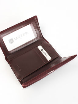 LACCOMA кошелек LA-2072-Z-темно-бордовый натуральная замша