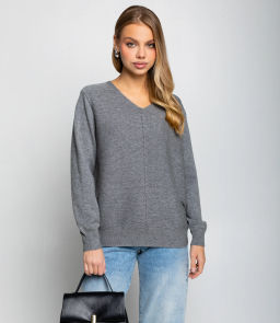 Джемпер #КТ8208, серый