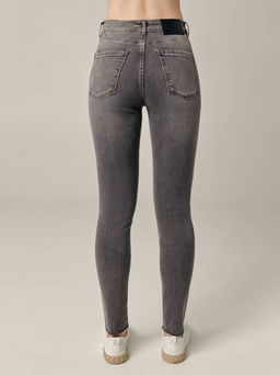 CONTE CON-701 Джинсы skinny с высокой посадкой и эффектом потертости grey - Conte elegant фото 6